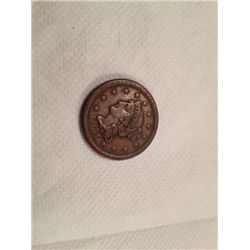 1851 Braided Hair Cent AU