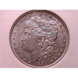 1894-O Morgan Dollar AU50 NGC Clnd