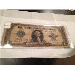 1923 $1 SILVER CERTIFICATE LARGE NOTE