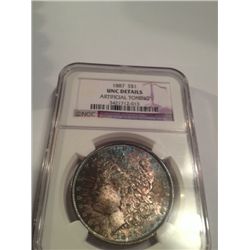 1887 MORGAN SILVER DOLLAR MS-65 NGC DETAILS