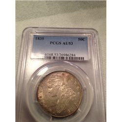 1835 Capped Bust Half Dollar MS-60