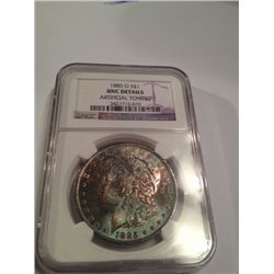 1885-O MORGAN SILVER DOLLAR MS-65 NGC DETAILS