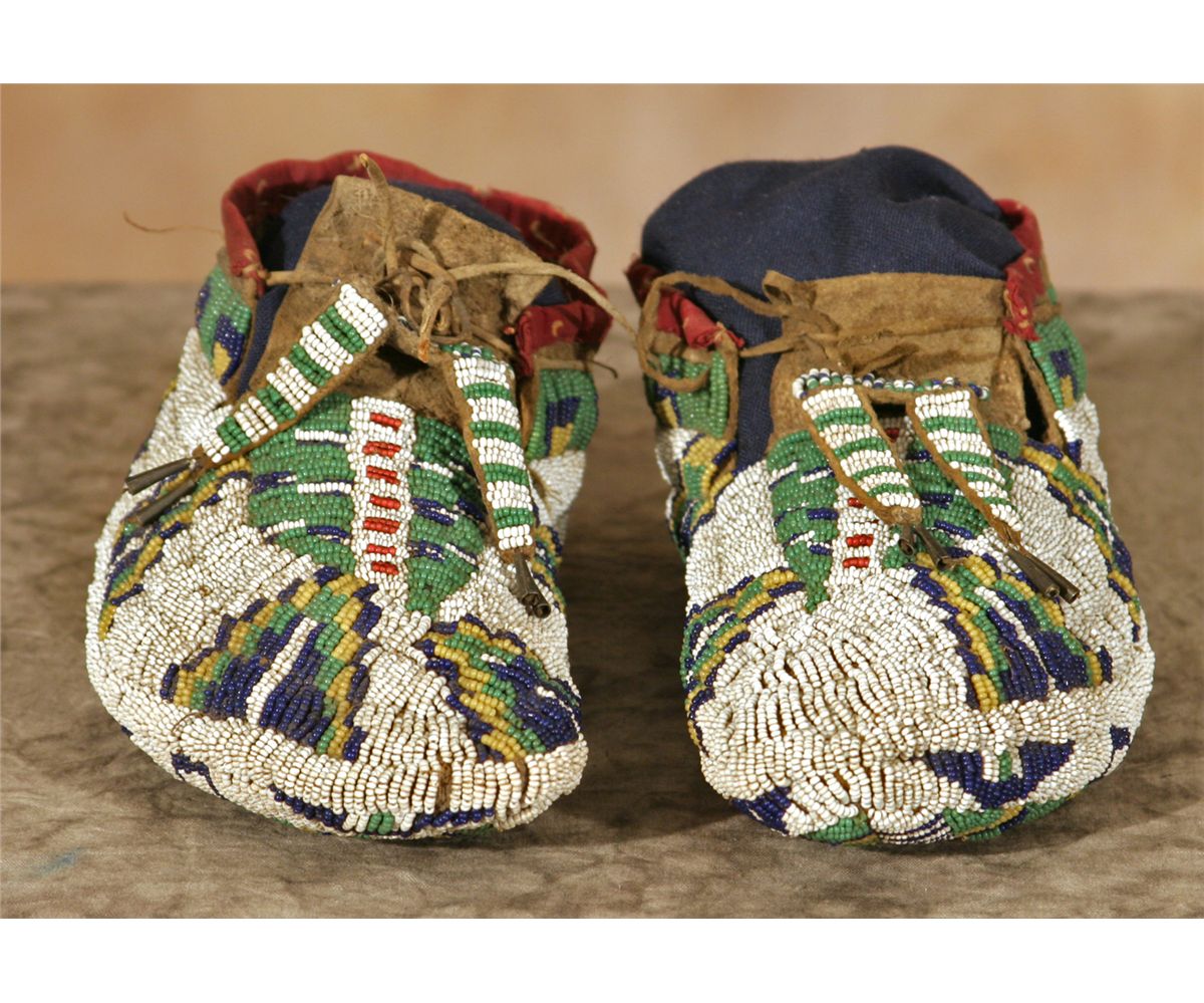 Lakota Beaded Ceremonial Moccasins