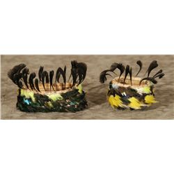 Pair of Pomo Feather Baskets