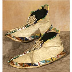 Apache Boy's Beaded Moccasins