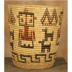 Hopi Pictorial Coil Basket