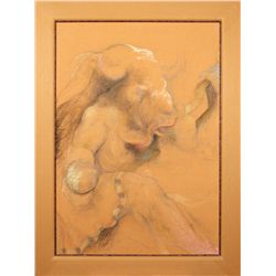 Armond Lara, mixed media on paper