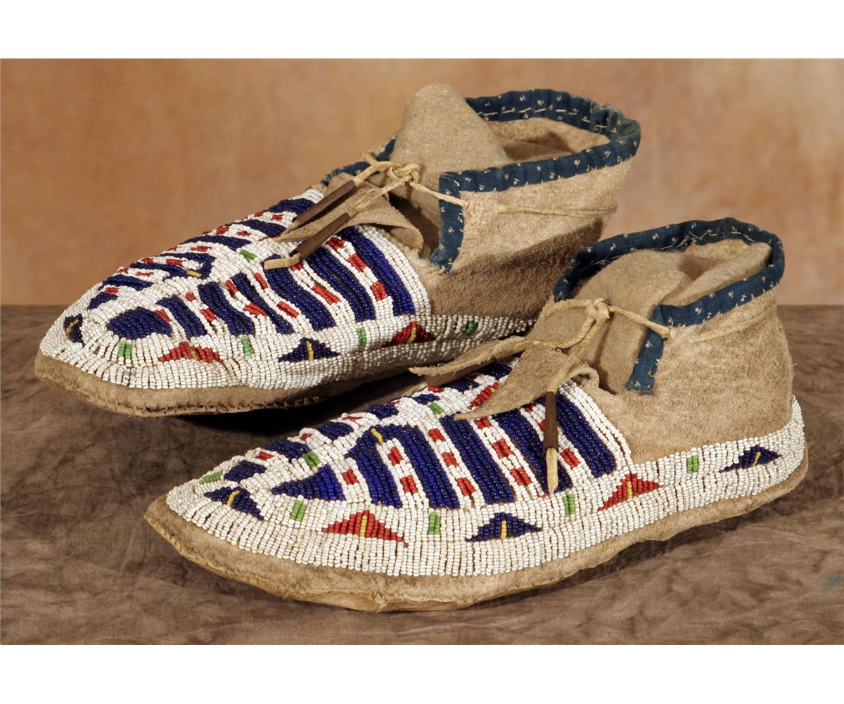 Lakota Sioux Beaded Moccasins