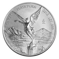 Mexican Silver Libertad 5 Ounce 2012