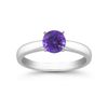 Image 1 : Genuine 0.40 ctw Tanzanite Solitaire Ring 14kt