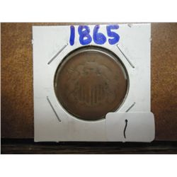 1865 TWO CENT PIECE