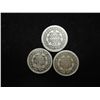 Image 2 : 1853,56 & 57 SEATED LIBERTY DIMES