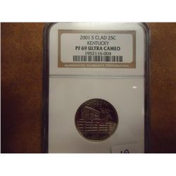 2001-S KENTUCKY QUARTER NGC PF69 ULTRA CAMEO