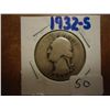 Image 1 : 1932-S WASHINGTON SILVER QUARTER (KEY DATE)