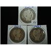 1909,13-S & 15-S BARBER HALF DOLLARS