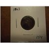 Image 1 : 1863 INDIAN HEAD CENT DAMAGED