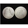 Image 1 : 1858-O & 70 SEATED LIBERTY HALF DOLLARS