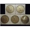 Image 2 : 1943,44,45,46-D & 47 WALKING LIBERTY HALF DOLLARS