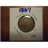 Image 1 : 1867 THREE CENT PIECE (NICKEL)