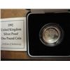 Image 1 : 1992 UNITED KINGDOM SILVER PROOF 1 POUND COIN