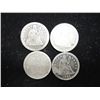 Image 1 : 1841,42,43 & 45 SEATED LIBERTY DIMES