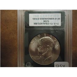 1974-D IKE DOLLAR INB MS70