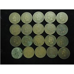 20 ASSORTED INDIAN HEAD CENTS