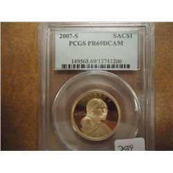 2007-S SACAGAWEA DOLLAR PCGS PR69 DCAM
