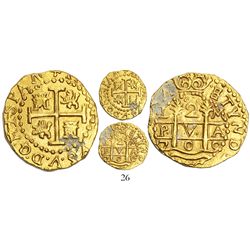 Lima, Peru, cob 2 escudos, 1709M, from the 1715 Fleet, ex-"Tampa sale."