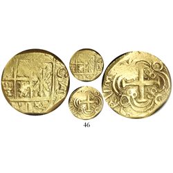 Bogota, Colombia, 2 escudos, Charles II posthumous, from the Feversham (1711), encapsulated NGC VF 3