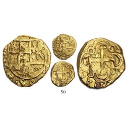 Bogota, Colombia, cob 2 escudos, Philip V, no assayer (Arce, 1716-1717), rare as from the 1733 Fleet