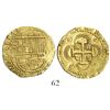 Image 1 : Seville, Spain, cob 2 escudos, Philip II, assayer Gothic D to left, both above and below mintmark.