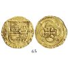 Image 1 : Seville, Spain, cob 2 escudos, Philip II, assayer Gothic D to left below mintmark.