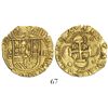 Image 1 : Seville, Spain, cob 2 escudos, Philip II, assayer Gothic D to left below mintmark.
