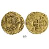Image 1 : Seville, Spain, cob 2 escudos, Philip II, assayer Gothic D to left below mintmark.