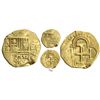 Image 1 : Seville, Spain, cob 1 escudo, 1590, date to right, assayer not visible, rare.