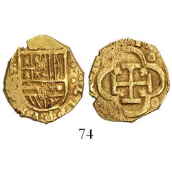 Seville, Spain, cob 2 escudos, Philip III, assayer G (circa 1619).