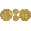 Image 1 : Brazil (struck in Lisbon), 1000 reis, Jose I, 1752, inverted reverse, encapsulated NGC MS 61.