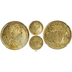 Brazil (Rio mint), 6400 reis, Joao Prince Regent, 1808/7-R, encapsulated NGC UNC details / surface h