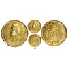 Image 1 : Brazil, 5000 reis, Pedro II, 1856, encapsulated NGC MS 64, finest known in NGC census.
