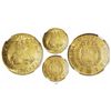 Image 1 : Santiago, Chile, bust 8 escudos, Ferdinand VI, 1751J, very rare variety lacking rosettes on reverse,