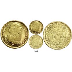 Popayan, Colombia, bust 2 escudos, Charles III, 1788SF.