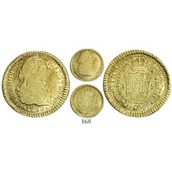 Popayan, Colombia, bust 1 escudo, Charles III, 1780SF.