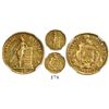 Image 1 : Costa Rica, 1/2 escudo, 1851JB, encapsulated NGC AU 53.