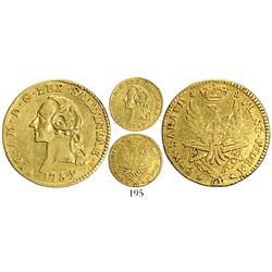 Torino, Sardinia (Italian States), 1 doppia, Vittorio Amedeo III, 1789.