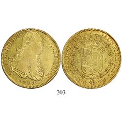 Mexico City, Mexico, bust 8 escudos, Charles IV, 1797FM.