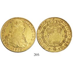 Mexico City, Mexico, bust 8 escudos, Charles IV, 1802FT.