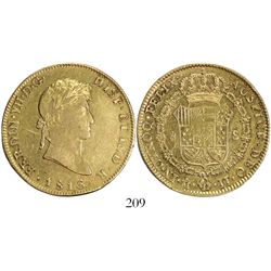 Mexico City, Mexico, bust 8 escudos, Ferdinand VII, 1816JJ.