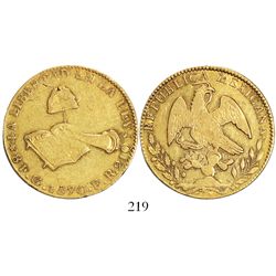 Guanajuato, Mexico, 8 escudos, 1870FR.