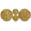 Image 1 : Lima, Peru, bust 1 escudo, Ferdinand VII (small draped bust), 1812JP, encapsulated NGC AU 55, rare.